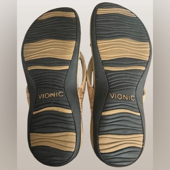 Vionic Bella Toe Post Sandal,“Gold Cork” sz 8 (Eur 38) - Picture 5 of 5